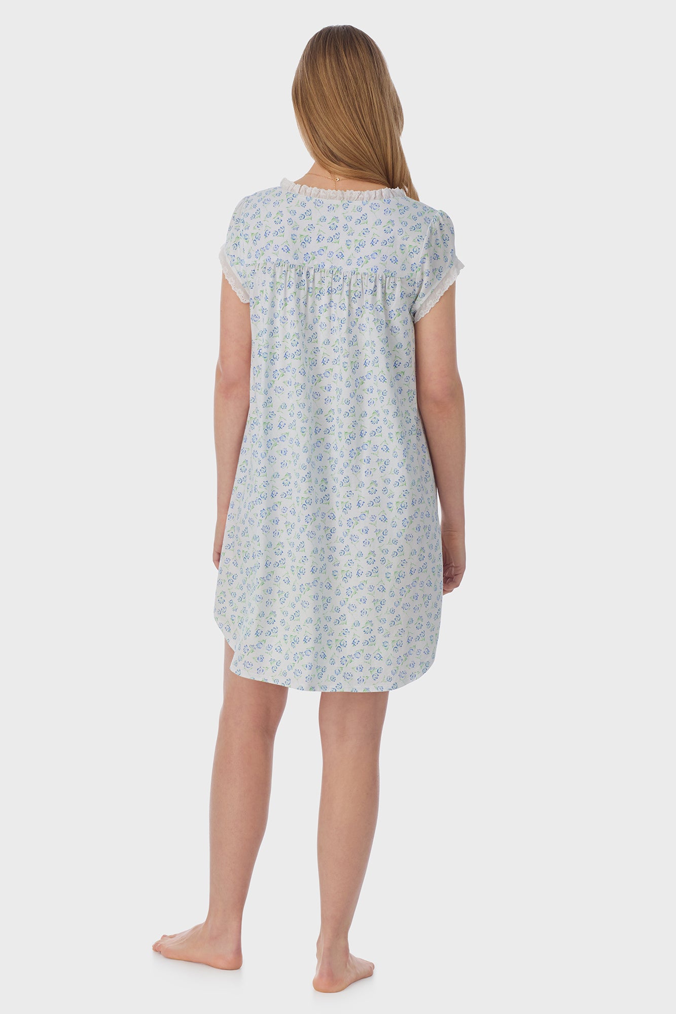 Tulip Knit Cap Sleeve Short Nightie