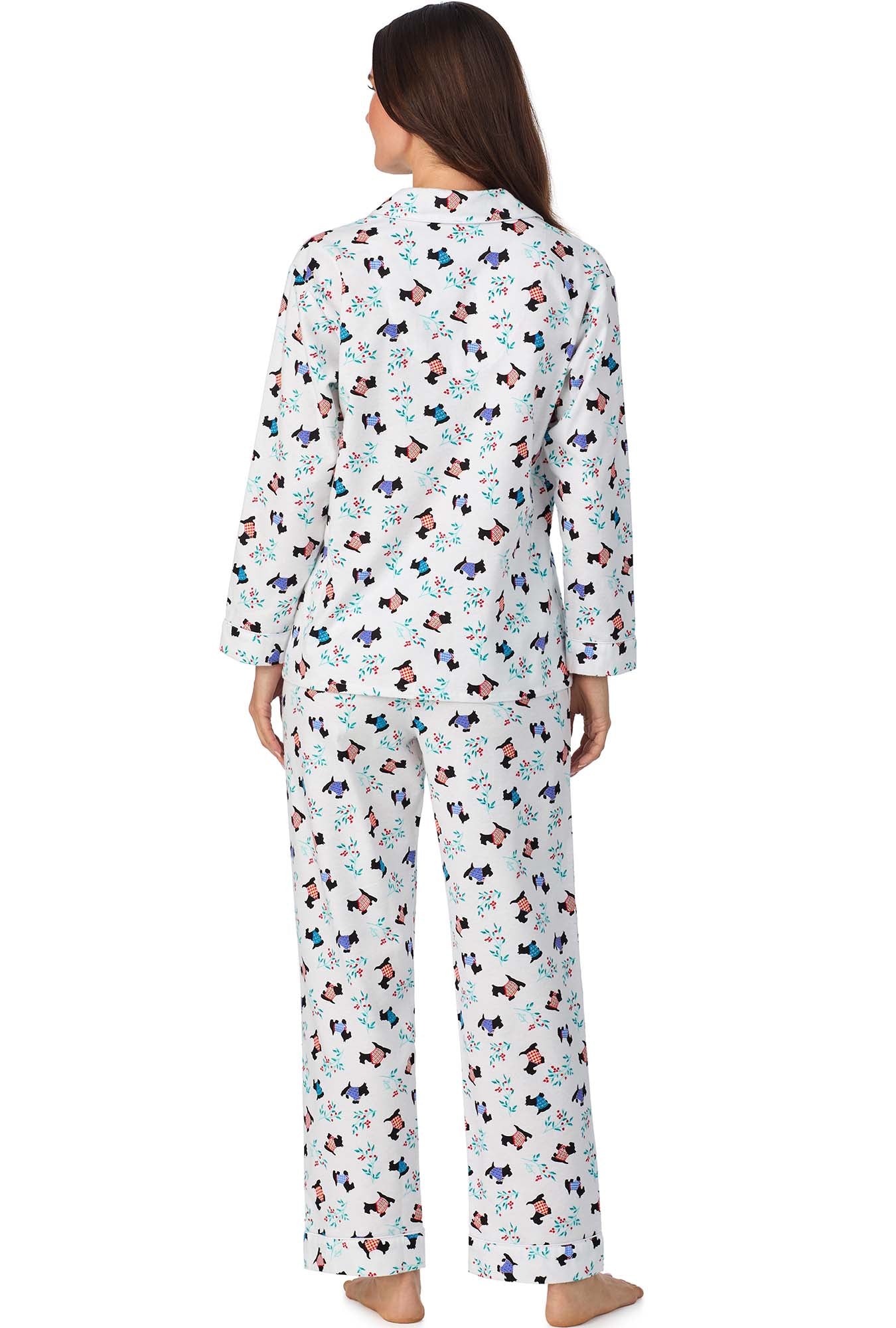 A lady wearing Classic Notch Pajama
