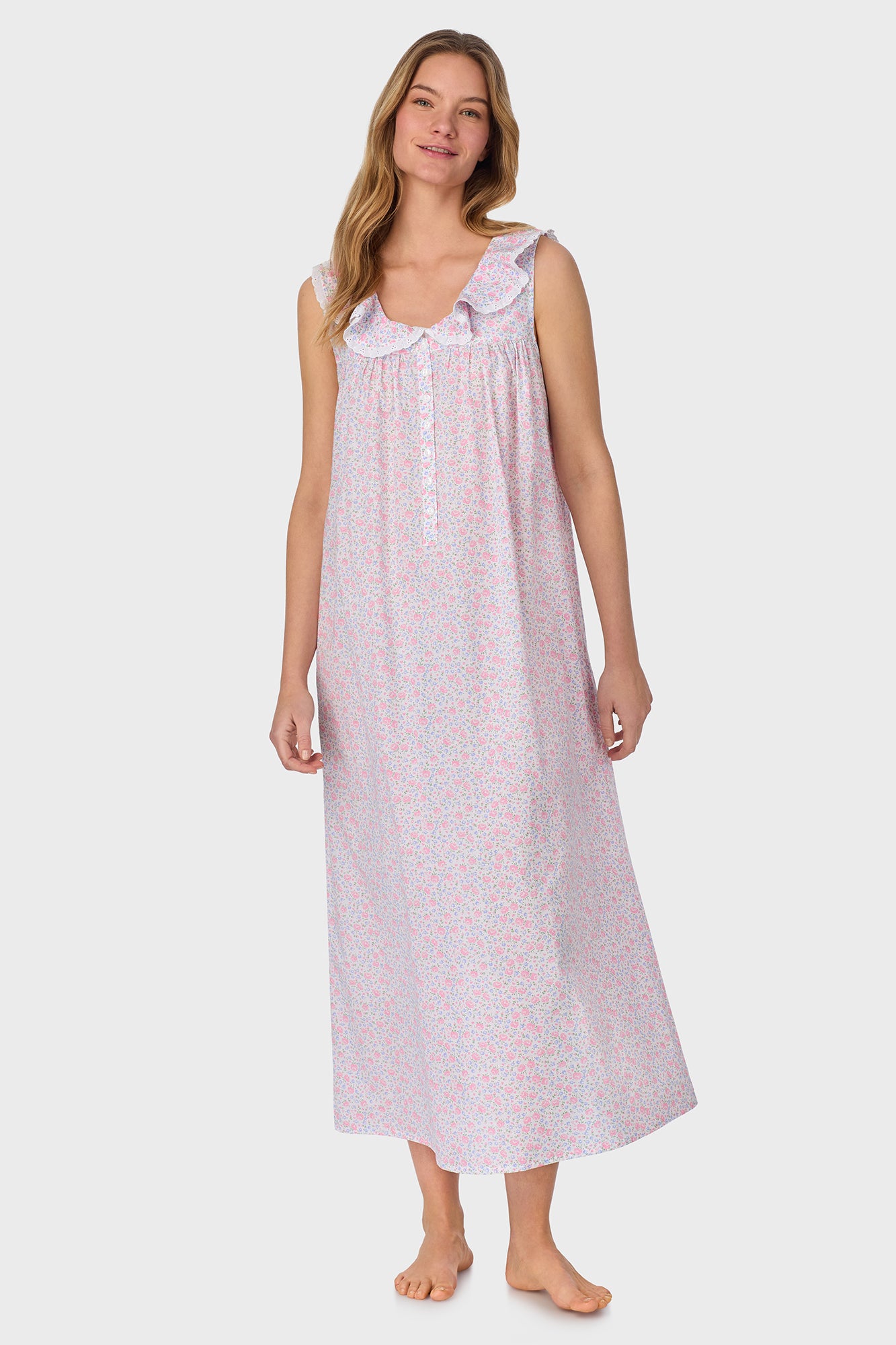 Grandma's Garden Cotton Dream Ballet Nightgown