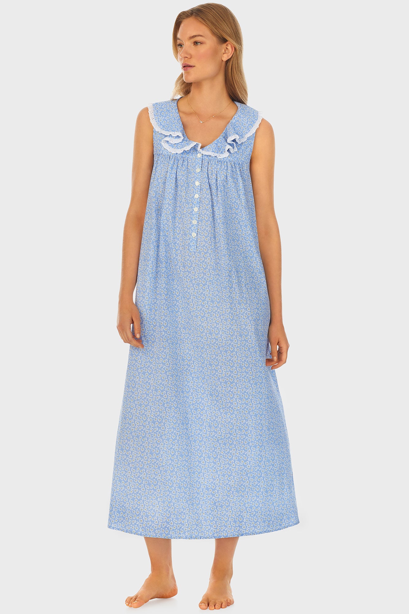 Daisy Cotton Dream Long Nightgown Plus
