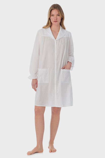 White Cotton Dream Short Robe/Dress