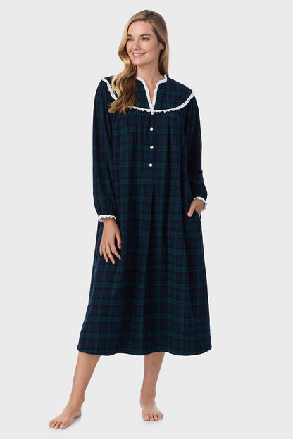 Black Watch Flannel Gown