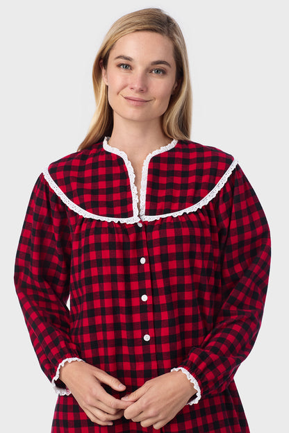 Buffalo Check Flannel Gown