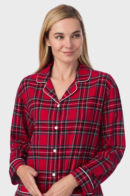 Red Tartan Women's Flannel Pajama