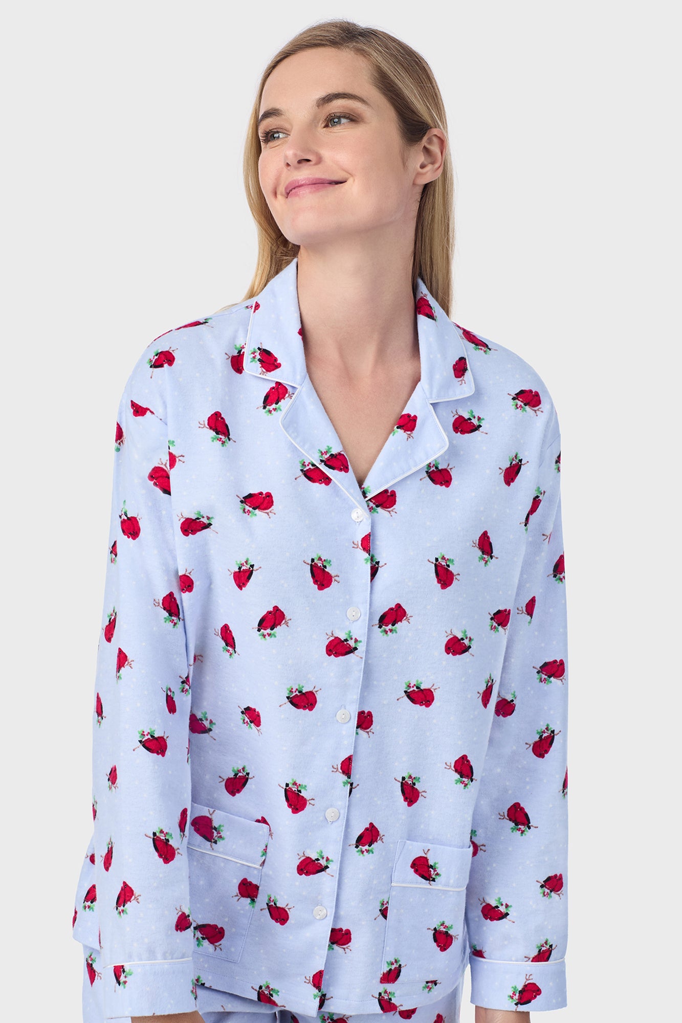 Sweet Cardinal Flannel Pajama