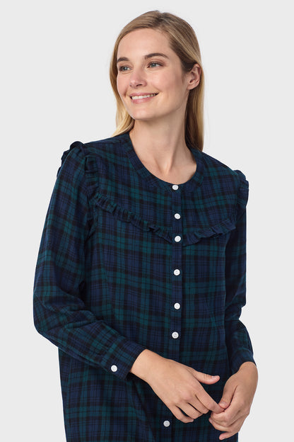 Black Watch Plaid Women's Nightshirt