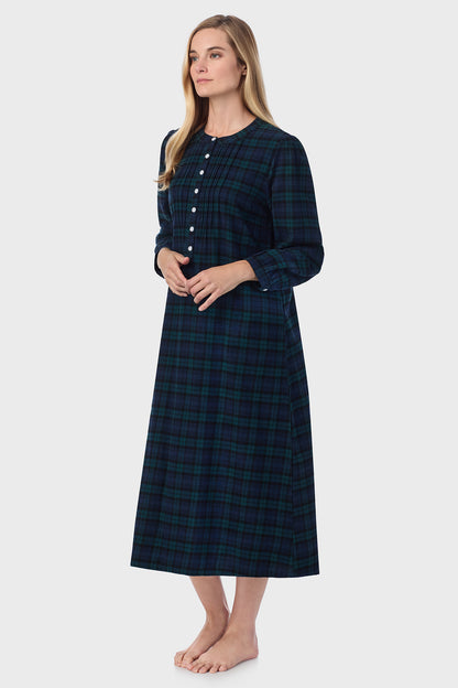 Sweet & Simple Black Watch Flannel Gown