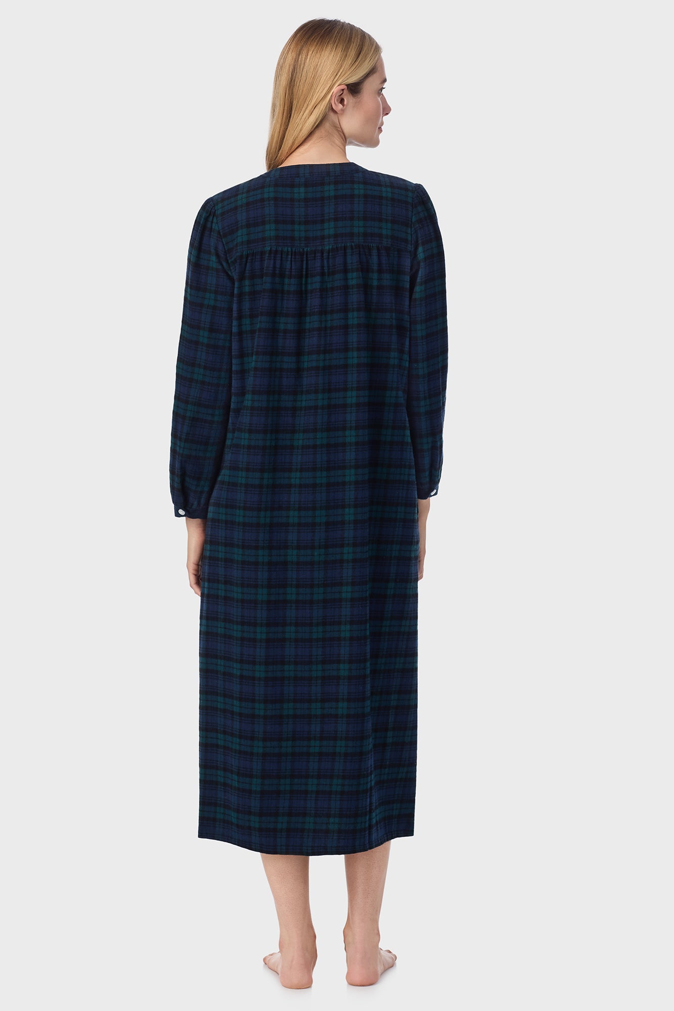 Sweet & Simple Black Watch Flannel Gown