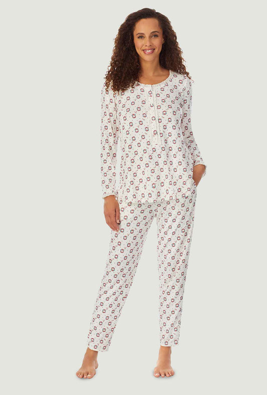 Lanz of Salzburg Puppy Love Flannel Pajamas for Women
