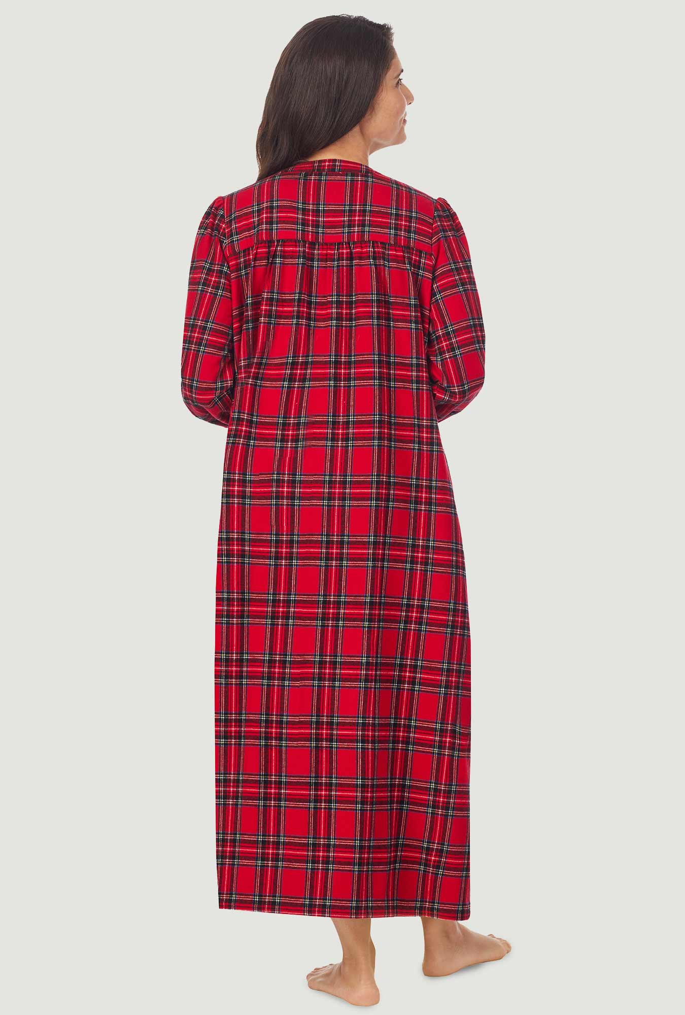 Sweet & Simple Red Tartan Flannel Gown – Lanz of Salzburg