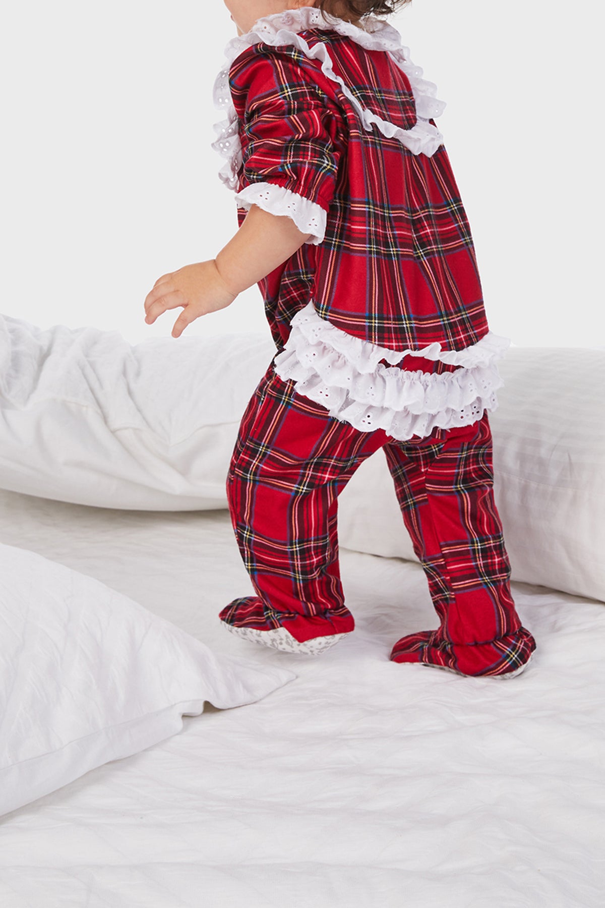 Baby Red Tartan Rumba Onesie