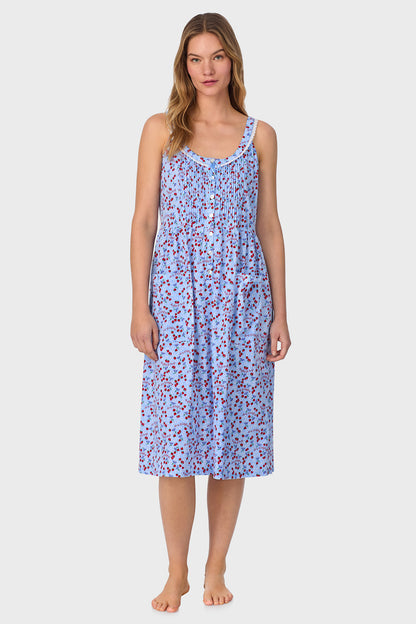 Blue Skies & Berries Cotton Knit Sundress