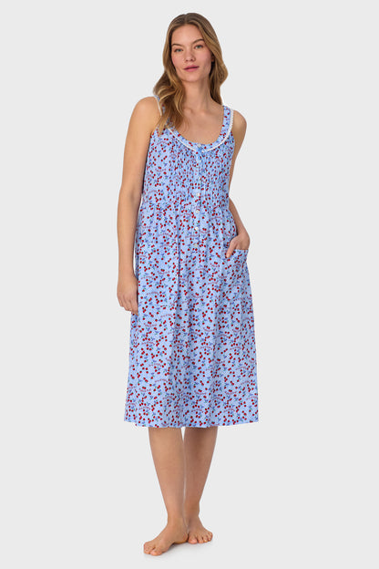 Blue Skies & Berries Cotton Knit Sundress
