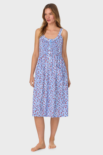 Blue Skies & Berries Cotton Knit Sundress