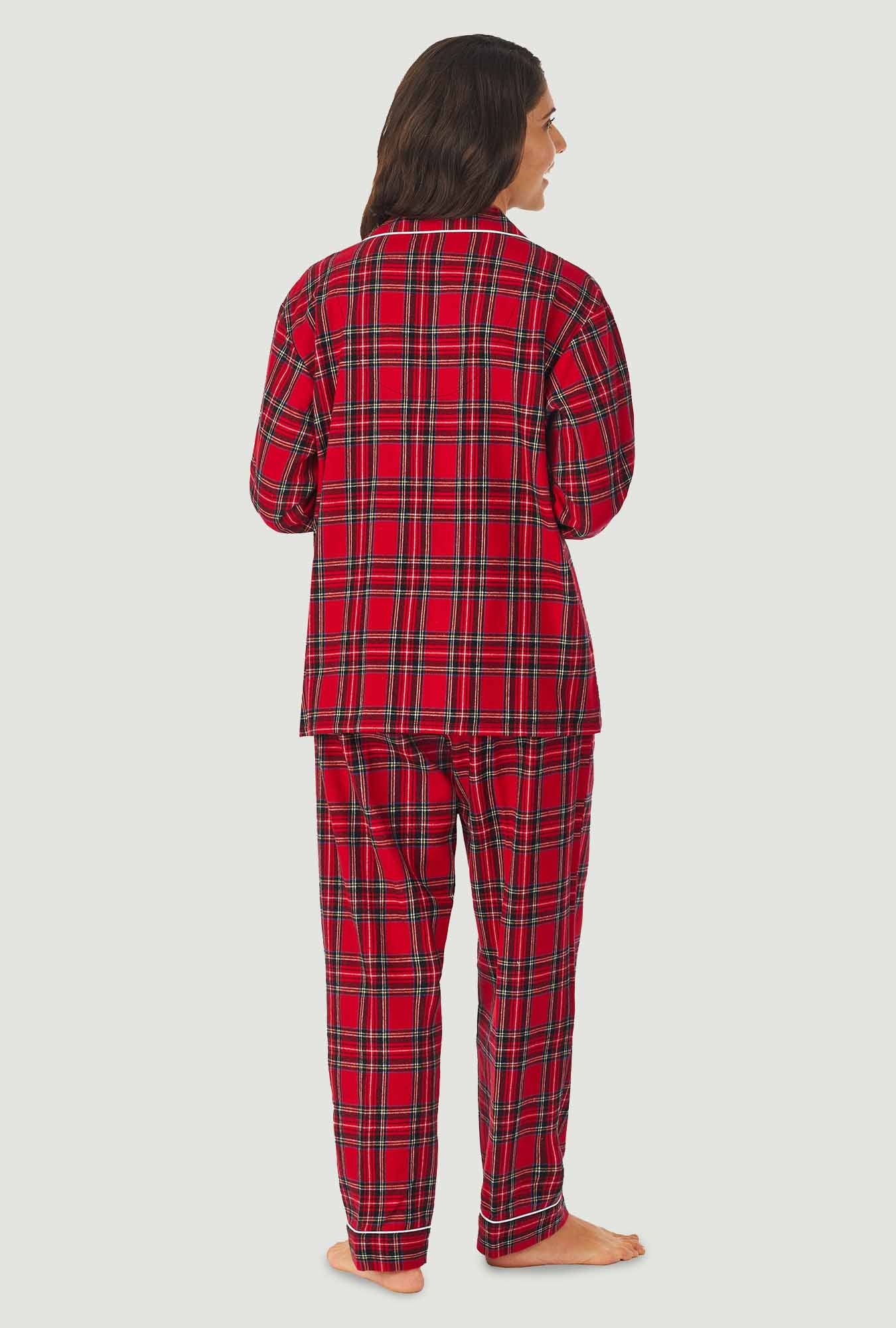 Girls red tartan discount pyjamas