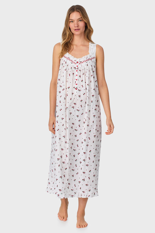 Strawberry Jubilee Cotton Lawn Ballet Nightgown