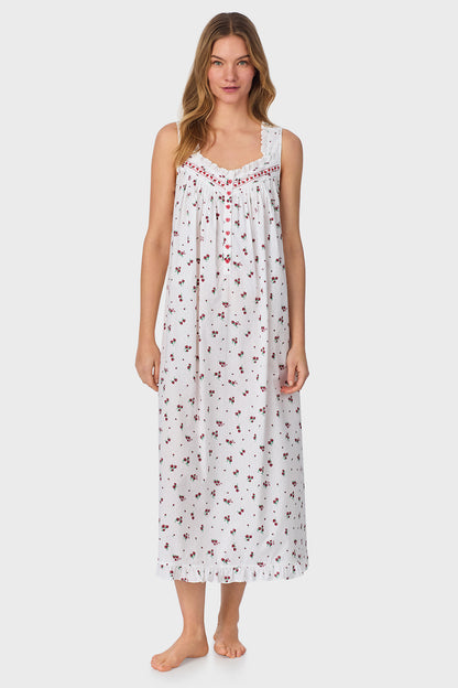 Strawberry Jubilee Cotton Lawn Ballet Nightgown