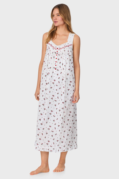 Strawberry Jubilee Cotton Lawn Ballet Nightgown