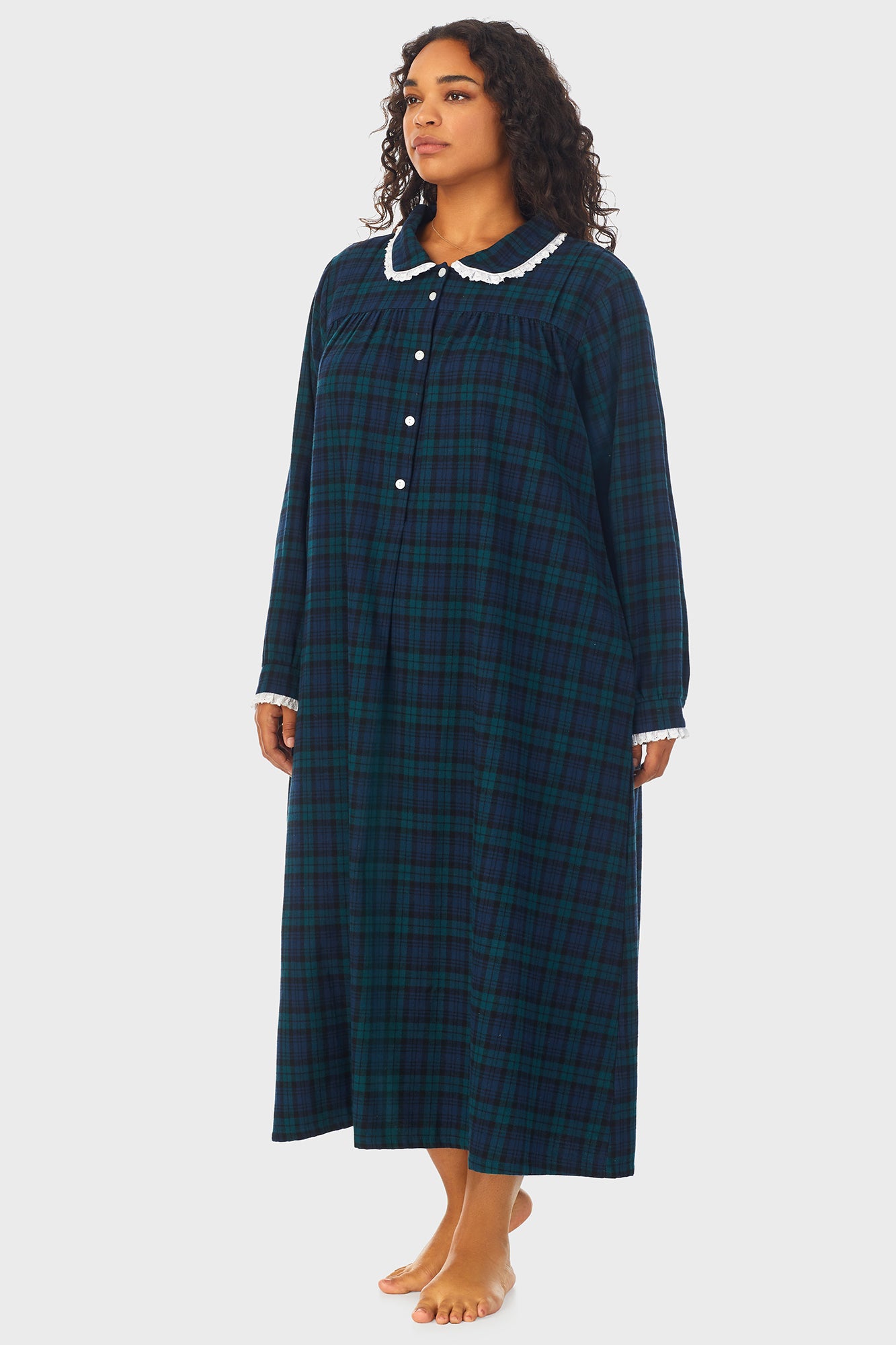 Black Watch Peterpan Flannel Gown Plus – Lanz of Salzburg